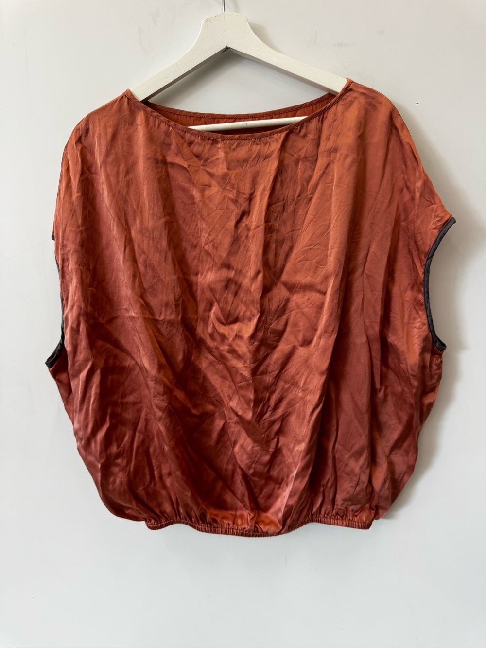 Ruti Almost A Tee Silk Blouse Rose Pink Size XS/S - Picture 6 of 7